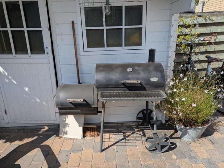 offset smoker bbq, Tuin en Terras, Houtskoolbarbecues, Gebruikt, Ophalen