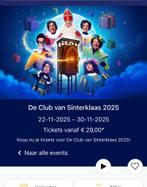 Club van Sinterklaas 3 kaartjes Afas scheveningen 22-11 9:00, Tickets en Kaartjes, Twee personen, November