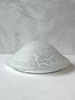 Vintage plafondlamp Mushroom retro design plafonniere 1980s, Gebruikt, Vintage, Ophalen of Verzenden, Glas