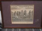 In mooi lijstje mooie gravure van het Bassenhof v Dhr de Bas, Antiek en Kunst, Ophalen