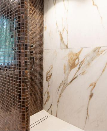 Mosaic Factory Amsterdam  brown gold 300x300x6mm  beschikbaar voor biedingen