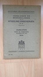 Jaarcijfers over de visscherij gedurende het jaar 1934 ., Ophalen of Verzenden, Gelezen, Overige wetenschappen