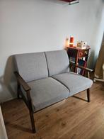 Bankje tweezits ASNES grijs, Ophalen, Hout, Tweepersoons, 75 tot 100 cm
