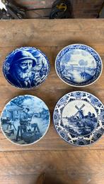 Wandborden Delfs blauw handgeschilderd, Antiek en Kunst, Antiek | Wandborden en Tegels, Ophalen
