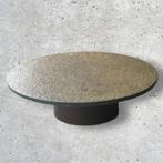 Design salontafel natuursteen brutalist Duitsland 1960-70, Ophalen, Heinz Lilienthal, Gebruikt, 100 tot 150 cm