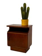 Vintage Nachtkastje bijzettafeltje Jaren 60 Design Teak, Gebruikt, Minder dan 45 cm, Vintage, Vintage