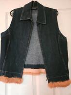 Leuke Denim gilet met randje Caroline Bliss maat 38, Ophalen of Verzenden, Zo goed als nieuw