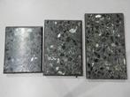 Set van 3 nesttafels – smeedijzer & onyx bladen (salontafel), Overige materialen, Minder dan 55 cm, -, -