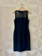 Tommy Hilfiger midi koker jurk blauw leer S/36, Blauw, Ophalen of Verzenden, Zo goed als nieuw, Knielengte