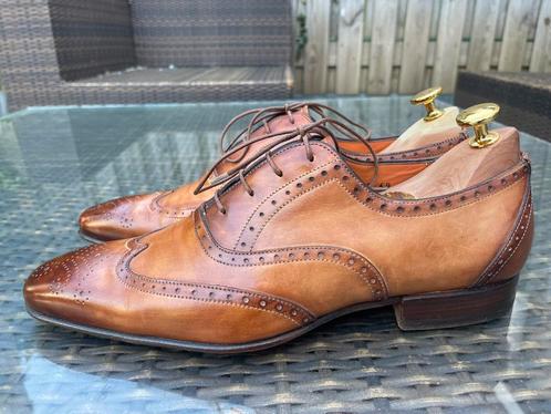 Santoni herenschoenen model 10040 maat 7 UK/41 EU, Kleding | Heren, Schoenen, Zo goed als nieuw, Veterschoenen, Bruin, Ophalen of Verzenden