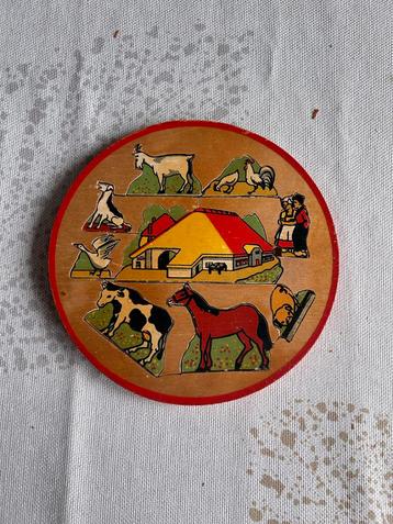 Vintage boerderij puzzel uit de jaren '60 beschikbaar voor biedingen