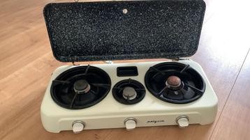 Vintage Pelgrim Gasstel - 3 Pitten - Antiek Keukenbenodigdhe beschikbaar voor biedingen