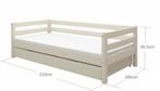 flexa whitewash bed met 2 onderlades zgan: e99, Kinderen en Baby's, Kinderkamer | Stapelbedden en Hoogslapers, Ophalen, Zo goed als nieuw