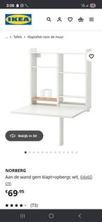 2x Opklap bureau van ikea, Huis en Inrichting, Kasten | Vitrinekasten, Ophalen, Zo goed als nieuw, 25 tot 50 cm, Minder dan 100 cm