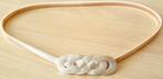 Prachtige mee rek riem met gevlochten gesp - mt 36/46, Goud kleur, Minder dan 3 cm, Overige kleuren, Nieuw