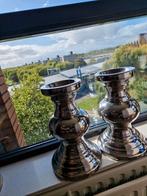 2x Zware Kwaliteit Kaarsenstandaard, Ophalen of Verzenden, Overige materialen, Minder dan 25 cm