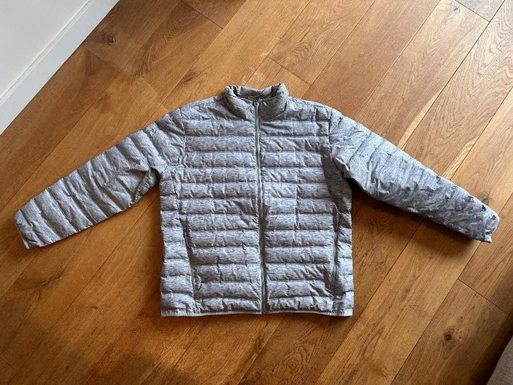Columbia puffer jas met eendendons en eendenveren, Kleding | Heren, Jassen | Winter, Gedragen, Maat 56/58 (XL), Zwart, Ophalen of Verzenden