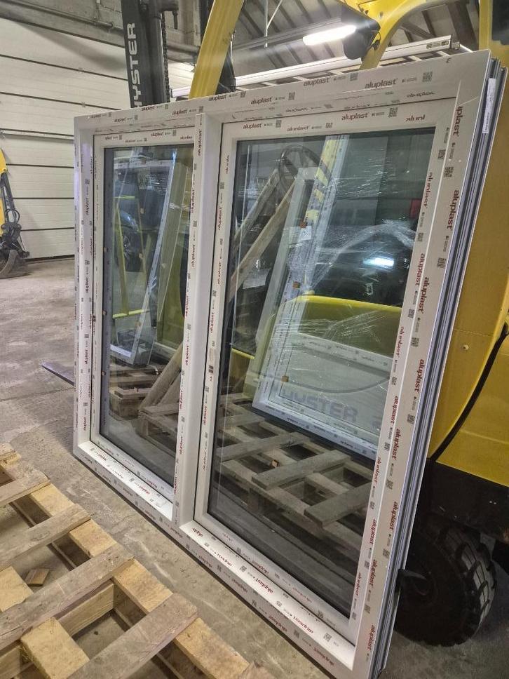 Kunststof kozijn nieuw 2x dr/kp Triple HR+++, Doe-het-zelf en Verbouw, Kozijnen en Schuifpuien, Nieuw, Raamkozijn, Kunststof, 150 tot 225 cm