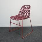 Crassevig Nett Kantinestoelen|  | Stapelbaar | Bordeaux Rood, Gebruikt, Ophalen of Verzenden, Rood, Metaal