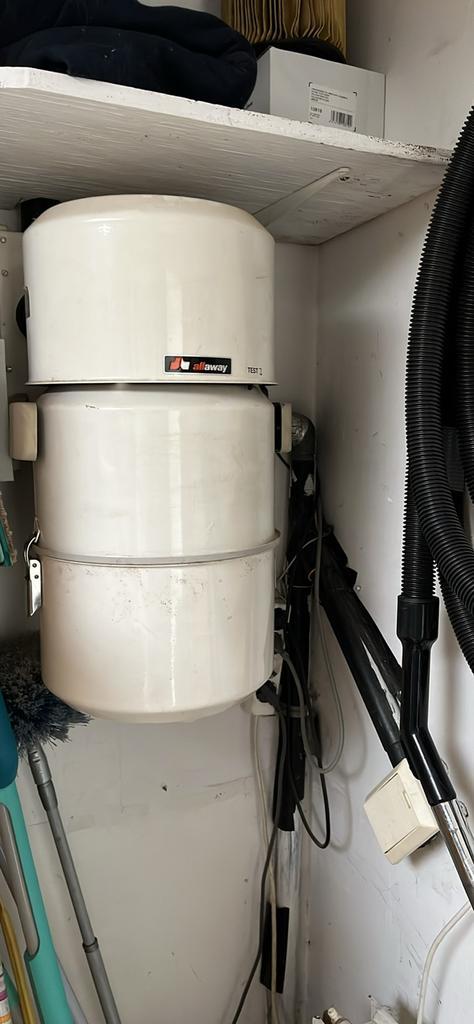 Allaway Centraal Stofzuigsysteem, Witgoed en Apparatuur, Stofzuigers, Gebruikt, Stofzuiger, 1600 tot 2000 watt, Reservoir, Ophalen
