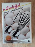 6 eierlepels 18/ 10 roestvrij edelstaal, Huis en Inrichting, Keuken | Bestek, Overige materialen, Ophalen of Verzenden, Zo goed als nieuw