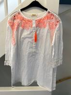 WIT NEON FLORAL BLOUSE, MAAT: M, Kleding | Dames, Blouses en Tunieken, Ophalen of Verzenden, Nieuw, Maat 38/40 (M), Wit