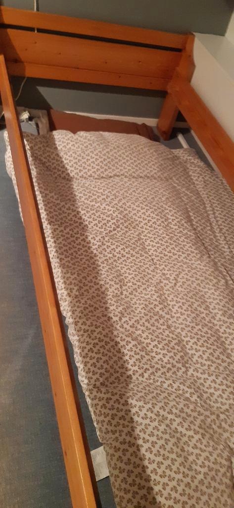 Houten Ledikant - Diverse Maten, Huis en Inrichting, Slaapkamer | Bedden, Gebruikt, Eenpersoons, 90 cm, 200 cm, Hout, Bruin, Ophalen