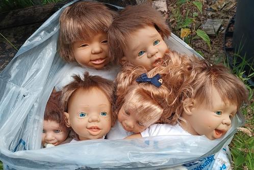 Grote partij oude poppen + poppenwagen., Verzamelen, Poppen, Gebruikt, Pop, Ophalen