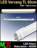 LED TL T8 60cm 600mm 48SMD2835 10W 840 Natural Wit 4000K, Nieuw, LEDvervanglamp, Ophalen of Verzenden, Led-lamp