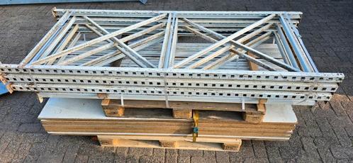 Stellingkasten stelling. 6 Staanders 10 niveaus met planken., Huis en Inrichting, Kasten | Stellingkasten, Ophalen