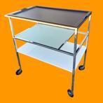 Italiaans design serveertrolley uit de jaren 1980, Ophalen, Gebruikt, Metaal of Aluminium, 75 cm of meer