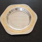 Zilverkleurige schaal., Overige materialen, Schaal, Rond, Ophalen of Verzenden