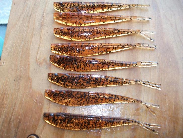 10 stuks Mann's kunstaas shads / roofvis shads, Watersport en Boten, Hengelsport | Roofvissen, Nieuw, Overige typen, Ophalen of Verzenden