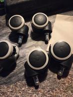 Rubberen stoel of meubel wieltjes nw, Doe-het-zelf en Verbouw, Zwenkwielen, Ophalen of Verzenden