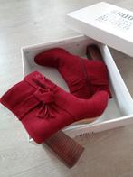 Nine West suede leren donker rode laarzen maat 39 NIEUW, Lage of Enkellaarzen, Nine West, Nieuw, Ophalen of Verzenden