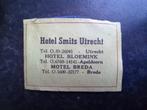 Lucifermerk Utrecht Apeldoorn Breda Hotel en Motel, Verzamelen, Ophalen, Gebruikt, Luciferdoosjes of -merken