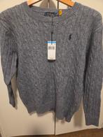 Polo Ralph Lauren Grijze Kabeltrui Maat M, Maat 48/50 (M), Ophalen of Verzenden, Grijs, Polo Ralph Lauren