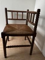 Antiek charmant rieten hoekstoeltje, Antiek en Kunst, Antiek | Meubels | Stoelen en Banken, Ophalen