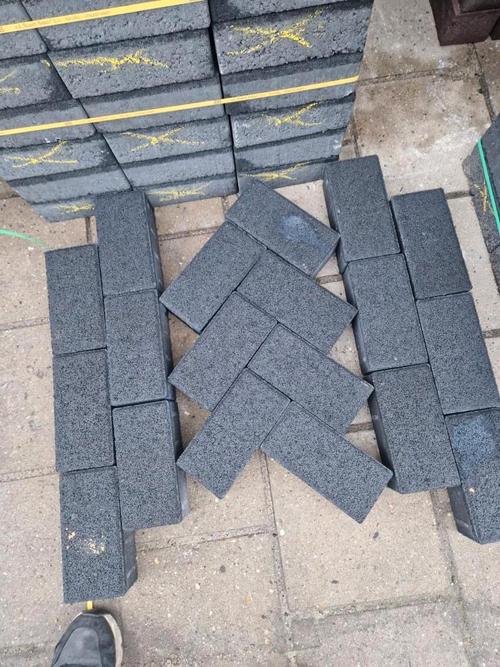 Betonklinker 8cm antraciet fijn structuur, Tuin en Terras, Terrasdelen en Vlonders, Nieuw, Hout, Ophalen