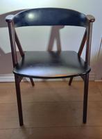 vintage stoel deens design, Huis en Inrichting, Ophalen, Gebruikt, Bruin, Hout