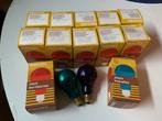 Vintage Philips Gekleurde Gloeilampen kopspiegels zeldzaam, 60 watt of meer, Nieuw, Soft of Flame, Gloeilamp