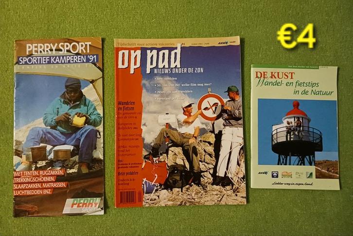 Op pad mei/ 06 1998, wandel/fiets kust perry sport folder 91, Sport en Fitness, Bergsport en Wandelen, Gebruikt, Overige typen