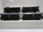 Marklin 4-stuks Pers.rijtuigen 4002/2/2/3 DB (H0)., Hobby en Vrije tijd, Modeltreinen | H0, Wisselstroom, Gebruikt, Wagon, Ophalen of Verzenden