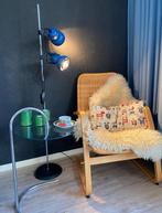 Blauwe Space Age Staanlamp uit de Jaren 70, Huis en Inrichting, Ophalen, Gebruikt, Metaal, 150 tot 200 cm
