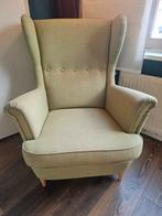 IKEA Strandmon Oorfauteuil - Vintage Groen, Huis en Inrichting, Fauteuils, Ophalen, Hout, Gebruikt, Vintage