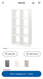 IKEA KALLAX kast 2x stuks + accessoires, Huis en Inrichting, Kasten | Boekenkasten, Ophalen, Met plank(en), Kunststof, 100 tot 150 cm