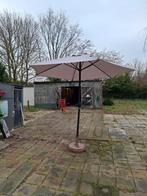 Parasol met voet, Tuin en Terras, Parasols, Ophalen, Gebruikt, Stokparasol