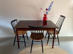 Midcentury vintage palissander eettafel uitschuifbaar, Huis en Inrichting, Tafels | Eettafels, Ophalen, Midcentury, vintage, deens, teak, jaren 60, retro