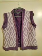 Ambika vest Lila / Creme one size nieuw, Kleding | Dames, Bodywarmers, Ophalen of Verzenden, Nieuw, Maat 38/40 (M), Paars