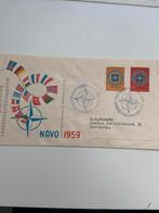 NVPH 37 beschreven met open klep, Postzegels en Munten, Postzegels | Eerstedagenveloppen, Ophalen of Verzenden